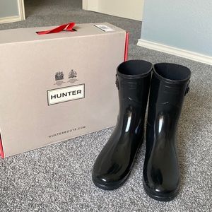 HUNTER SHORT GLOSS RAIN BOOTS